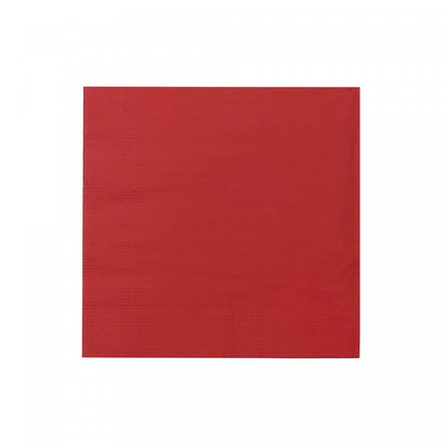 20 Pack Luncheon 3 Ply Napkin Red - Set of 6|Paquet de 20 grandes serviettes de table rouges à 3 épaisseurs - ensemble de 6 paquets