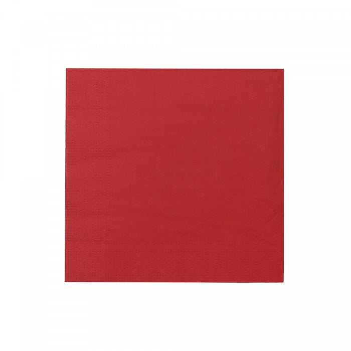 20 Pack Luncheon 3 Ply Napkin Red - Set of 6