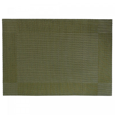 Vinyl Placemat Classic Green - Set of 12|Napperon vert en vinyle de style classique - ensemble de 12