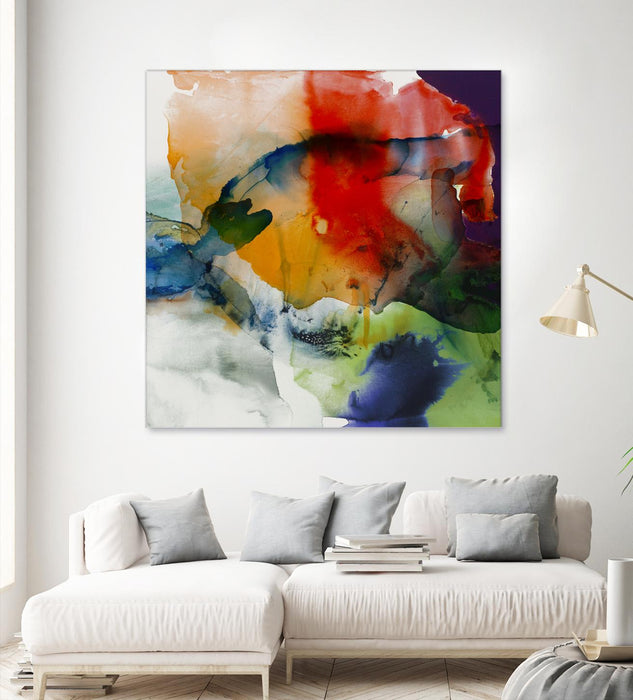 \"Vibrant Terrain I\" Giant Art 54x54 Wall Art