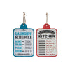 Hanging Metal Wall Sign Kitchen/laundry Schedule - Set of 2 Wall Decor