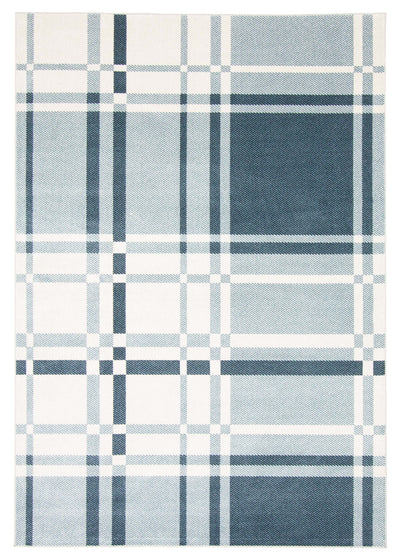 Roma Blue Machine Washable Area Rug - 6'0" x 9'0"