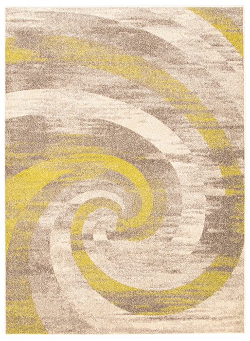 Korra Ivory / Green 3'11\" x 5'7\" Area Rug