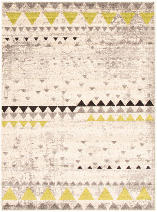 Raja Ivory-Green Area Rug - 7'10\" x 10'2\"