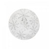 Foil Printed Snowflake Cotton Rope Placemat Silver - Set of 12