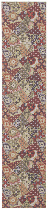 Bellezza Red / Green 2'2\" x 24'0\" Area Rug
