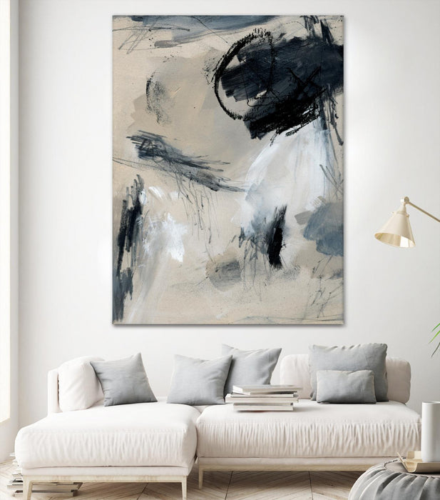 \"Scribble Abstract I\" Giant Art 72x54 Wall Art