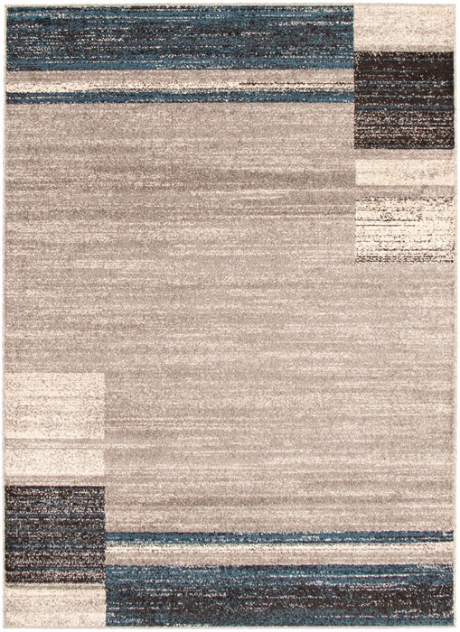 Aya Grey-Blue Area Rug - 7'10\" x 10'2\"