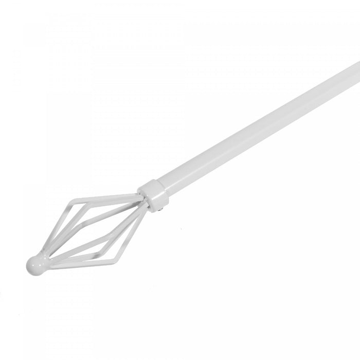 16/19mm Metal Drape Pole Set Vertex - White
