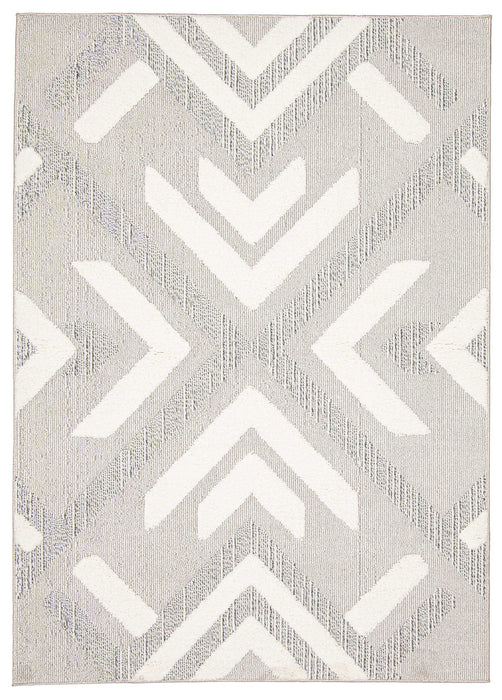 Tyisha Grey Area Rug - 6'7\" x 9'6\"