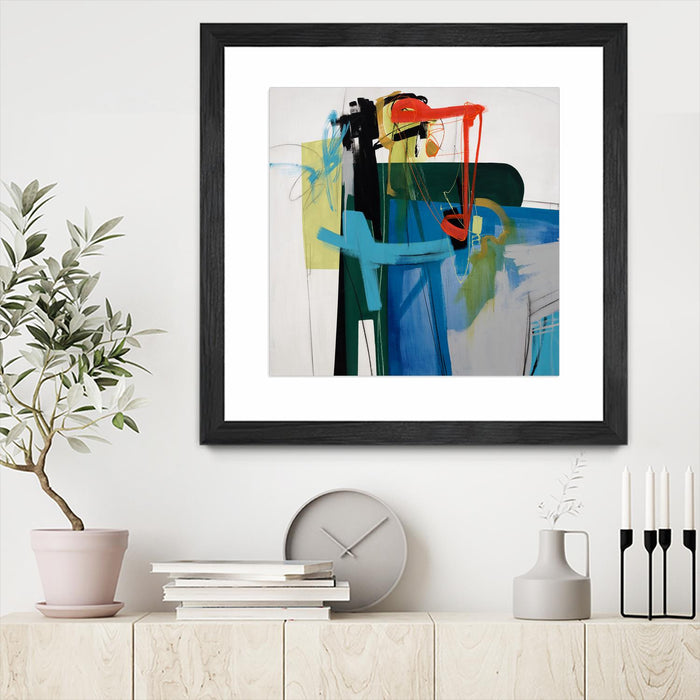\"Return The Fork\" Matted and Framed Black 36x36 Wall Art