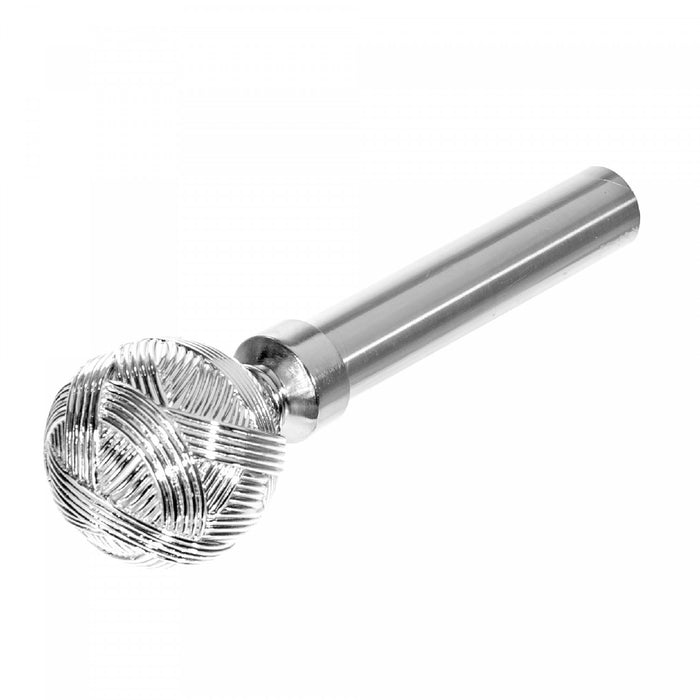 25/28mm Drape Pole Set Orb - Nickel
