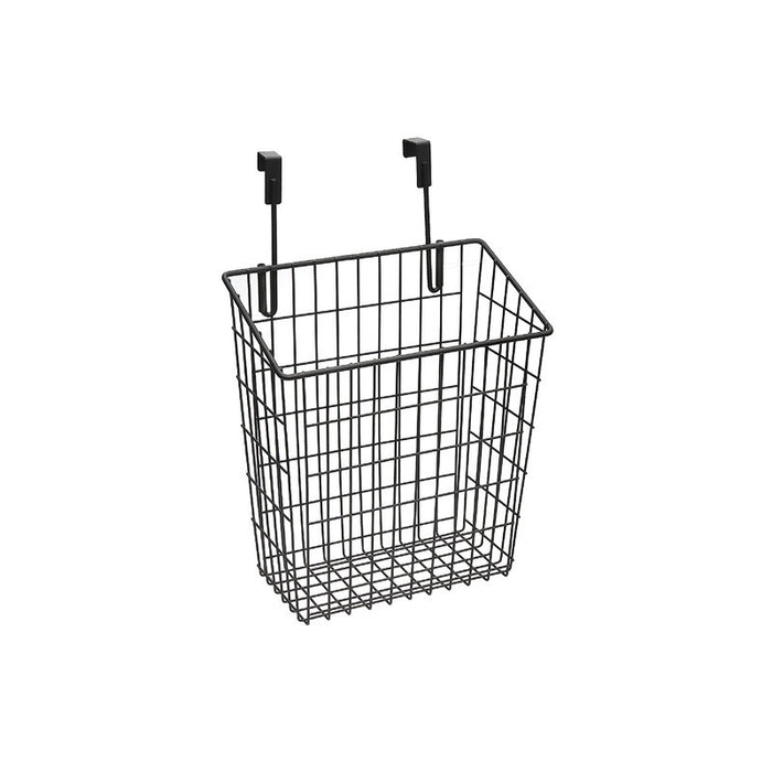 Over The Cupboard Wired Basket Organizer Black