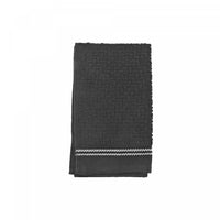 Luxury Stitch Hand Towel 16 x 27 Black - Set of 6 Towels