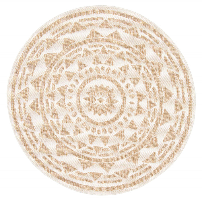 Simcha Taupe Area Rug - 8'0\" x 8'0\"