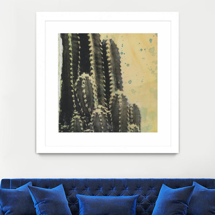 \"Desert Dreams Iv\" Matted and Framed White 36x36 Wall Art