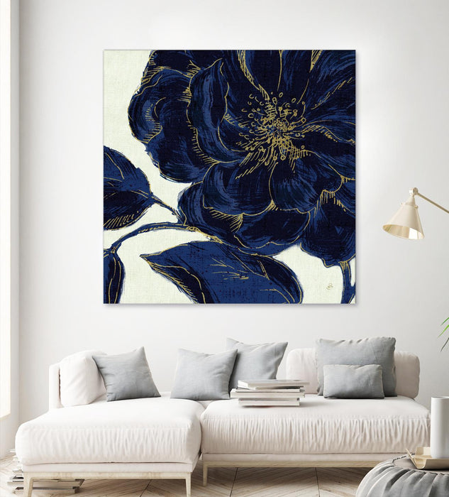 \"Indigo Garden Ii\" Giant Art 72x72 Wall Art
