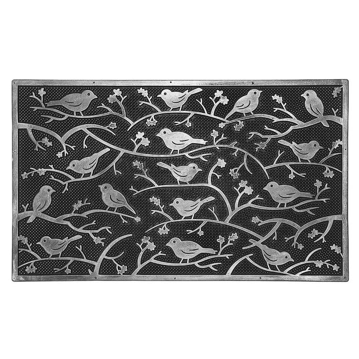 Rubber Birds on Branches Floormat