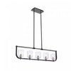 Cheshire Black & Nickel 5-Light Island Light