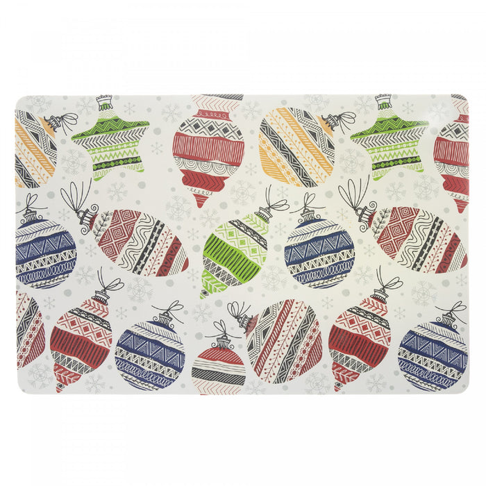 Eva Placemat Ornaments 12 x 18 - Set of 12