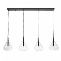 Conic 4-Light Black Ceiling Light
