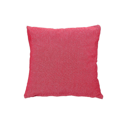 Chambray Cushion with Zipper Red - Set of 2 Cushions|Coussin rouge en chambray avec fermeture à glissière - ensemble de 2 coussins