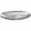 Oval Serving Tray with Handle Silver
