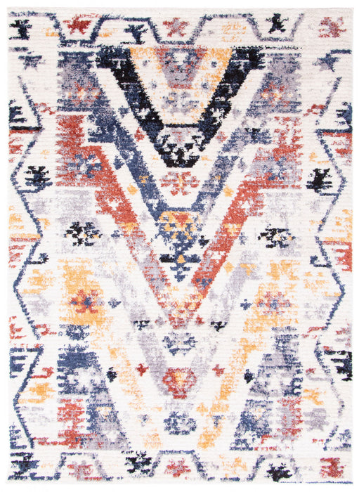 Paloma Quashqai White Area Rug - 6'7\" x 9'6\"