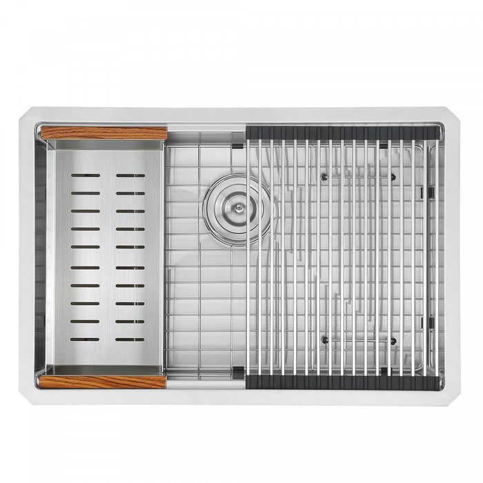 Ancona 28\" Undermount Workstation Kitchen Sink - AN-3371