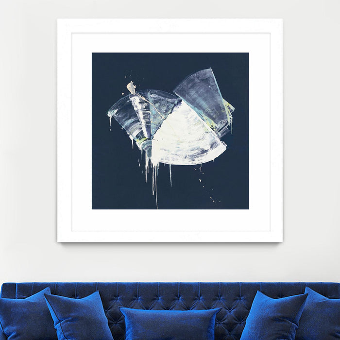 \"Bells In Motion\" Matted and Framed White 30x30 Wall Art