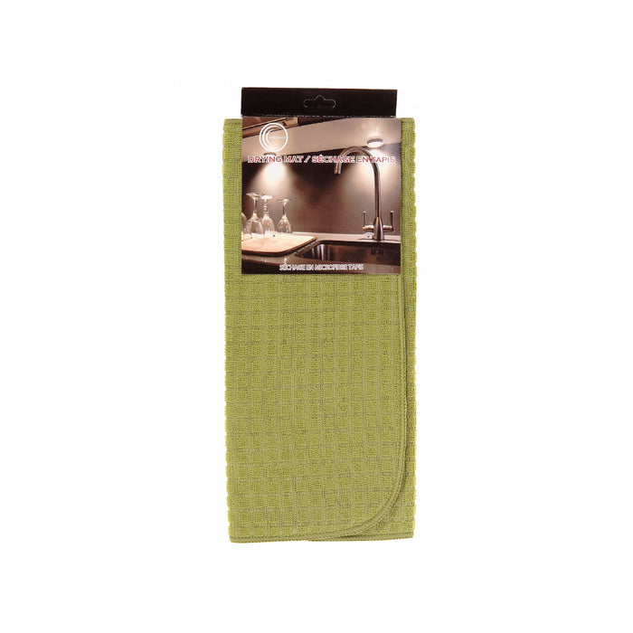 Microfibre Drying Mat Green - Set of 2
