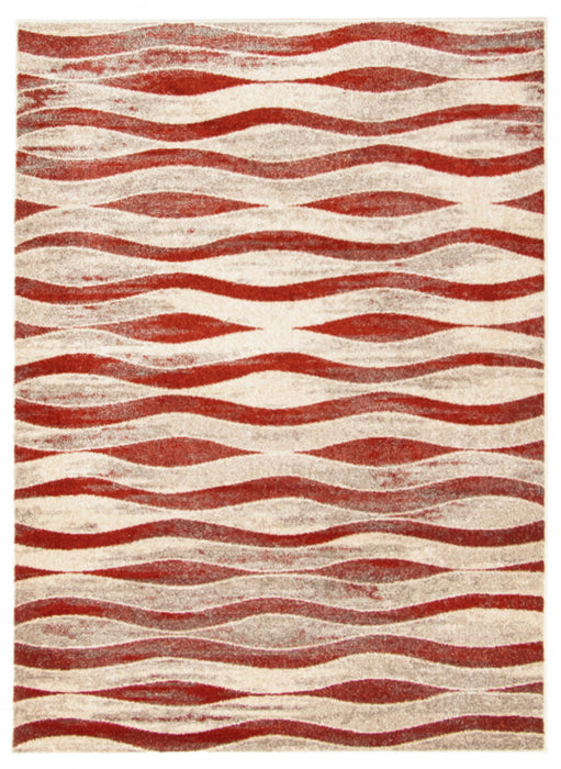 Arusha Ivory / Red 7'10\" x 10'2\" Area Rug