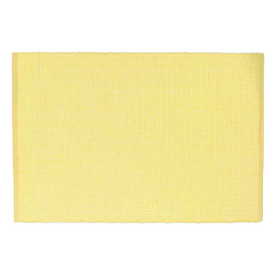 Chambray Ribbed Placemat Yellow - Set of 12|Napperon jaune en chambray côtelé - ensemble de 12