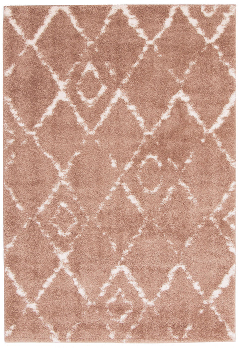 Serafina Pink Shag 7'10\" x 10'0\" Area Rug