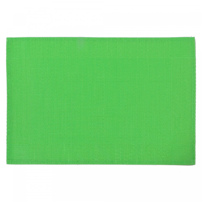 Vinyl Placemat Classic Lime Green - Set of 12