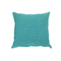 Chambray Cushion with Zipper Teal - Set of 2 Cushions