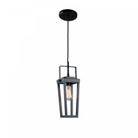 Carriage 1-Light Black Pendant II 