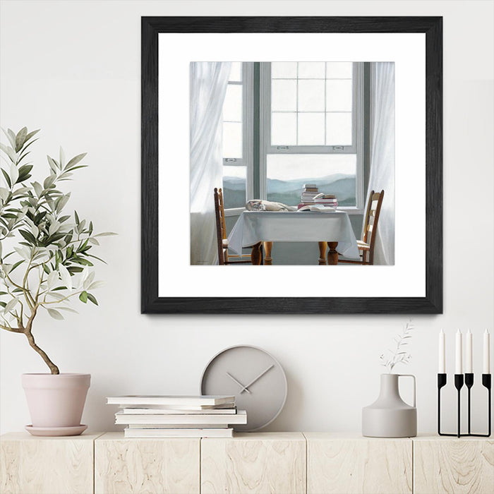 \"Accidental Scholar\" Matted and Framed Black 36x36 Wall Art