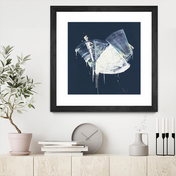\"Bells In Motion\" Matted and Framed Black 30x30 Wall Art