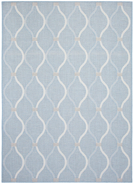 Neisha Abstract Light Blue Rug 5'3\" X 7'3\" Area Rug