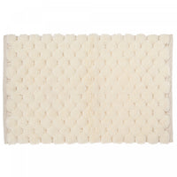 Handwoven Pompom Bathmat Natural 20 x 32 Bathmat