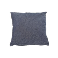 Chambray Cushion with Zipper Navy Blue - Set of 2 Cushions