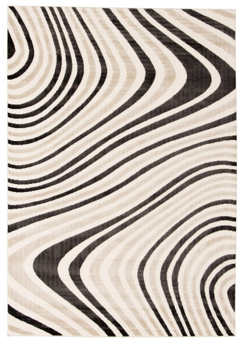 Nikkos Taupe 6'7\" x 9'6\" Area Rug