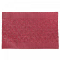 Vinyl Placemat Coin link Red - Set of 12