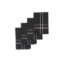 French Border Napkin Set of 4 Black