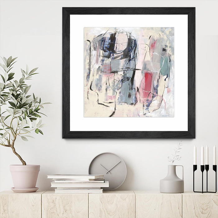 \"Palpitation Monitor\" Matted and Framed Black 36x36 Wall Art