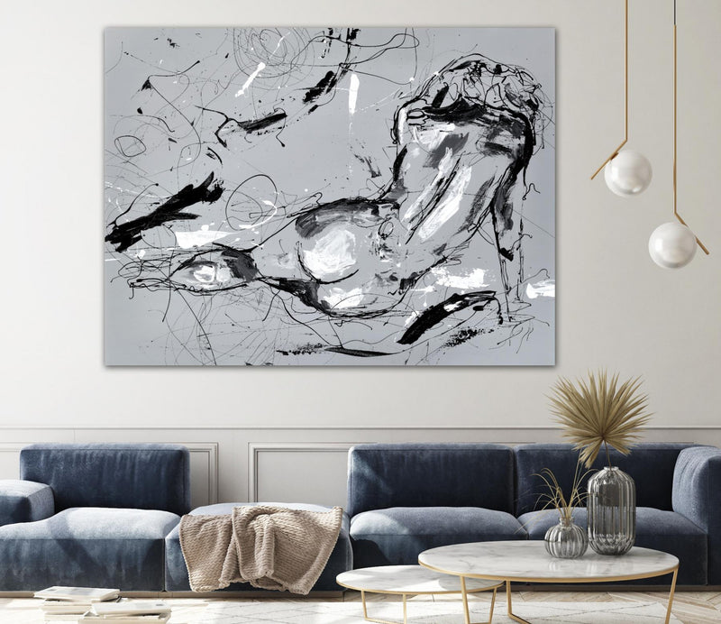 \"Nude Figure 3\" Giant Art 72x54 Wall Art