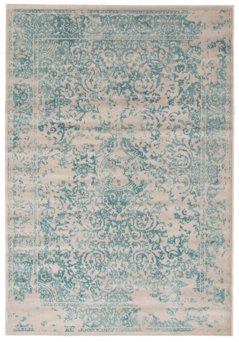 Corinne Aqua 5'3\" x 7'7\" Area Rug