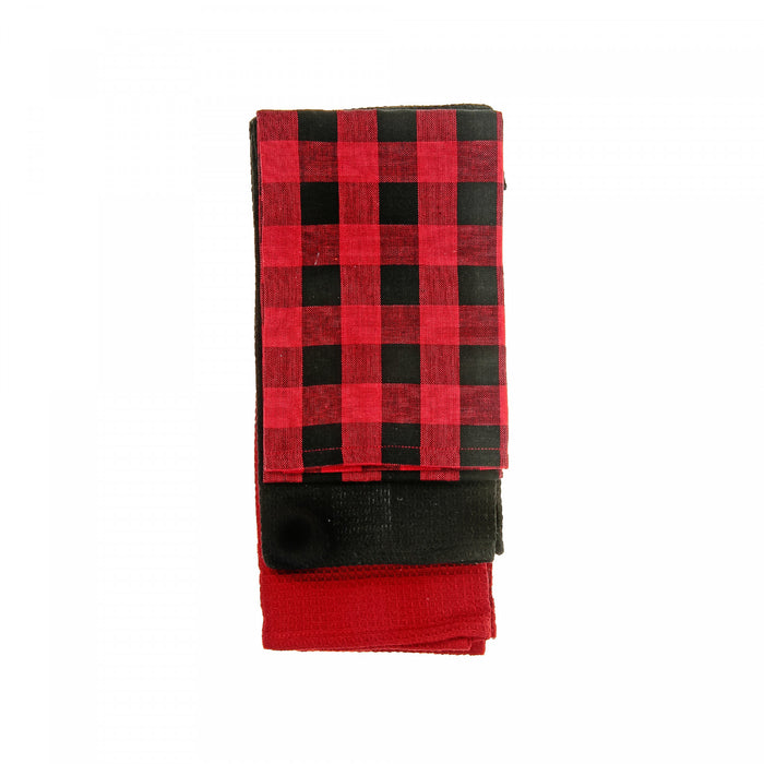 Kitchen Towel Set of 3 Pcs Buffalo - Set of 2 Kitchen Linen