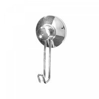 Chrome Suction Cup Single Shower Hook - Set of 6 Bath Accessories